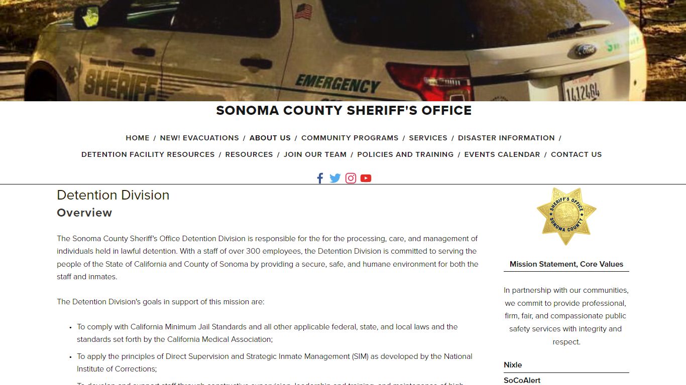Detention - Sonoma County Sheriff's Office